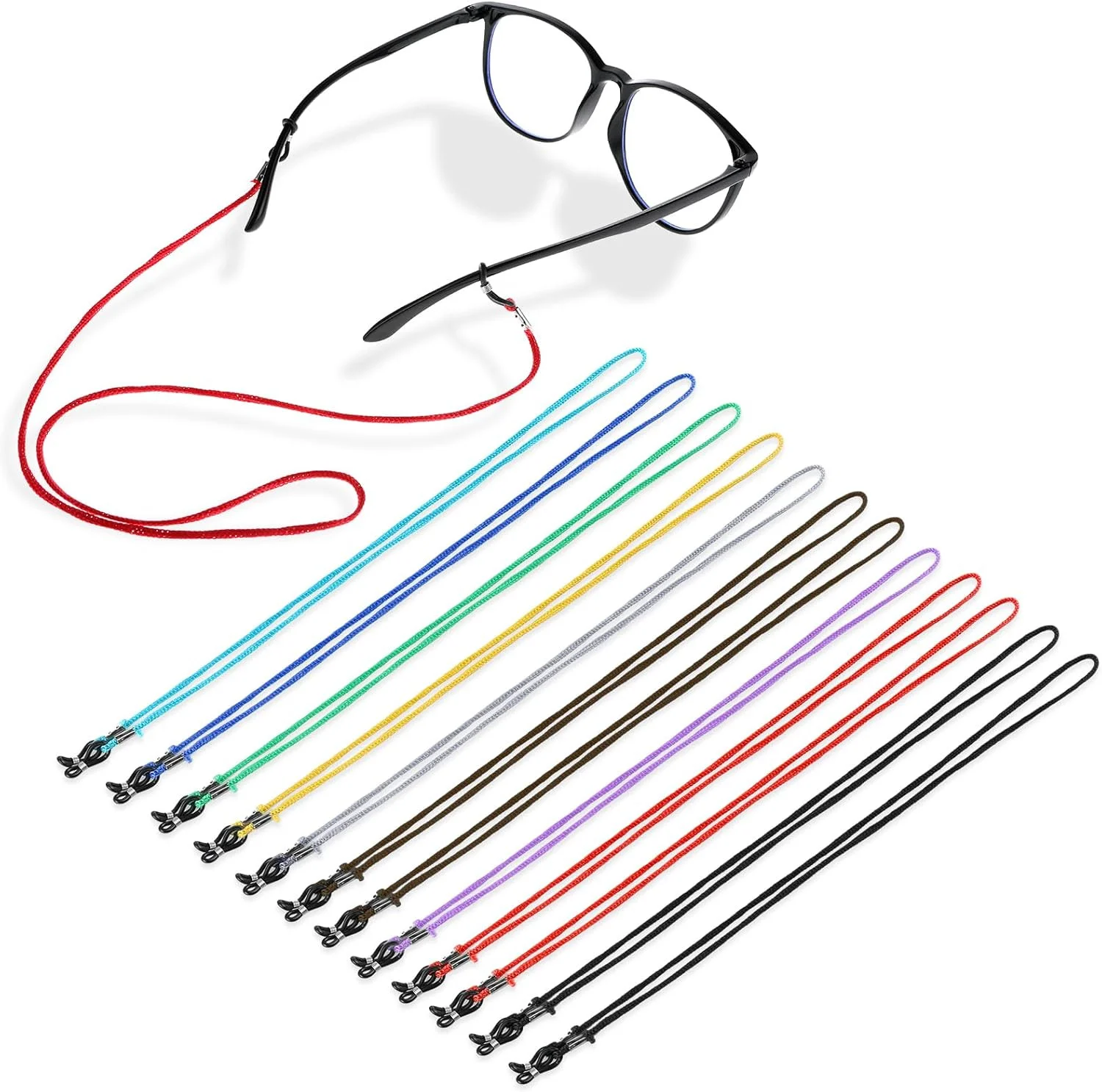 12 Pack - Eyeglasses Strap Eyewear Retainer, Eyeglass Straps Cords Eyeglass Hol 1