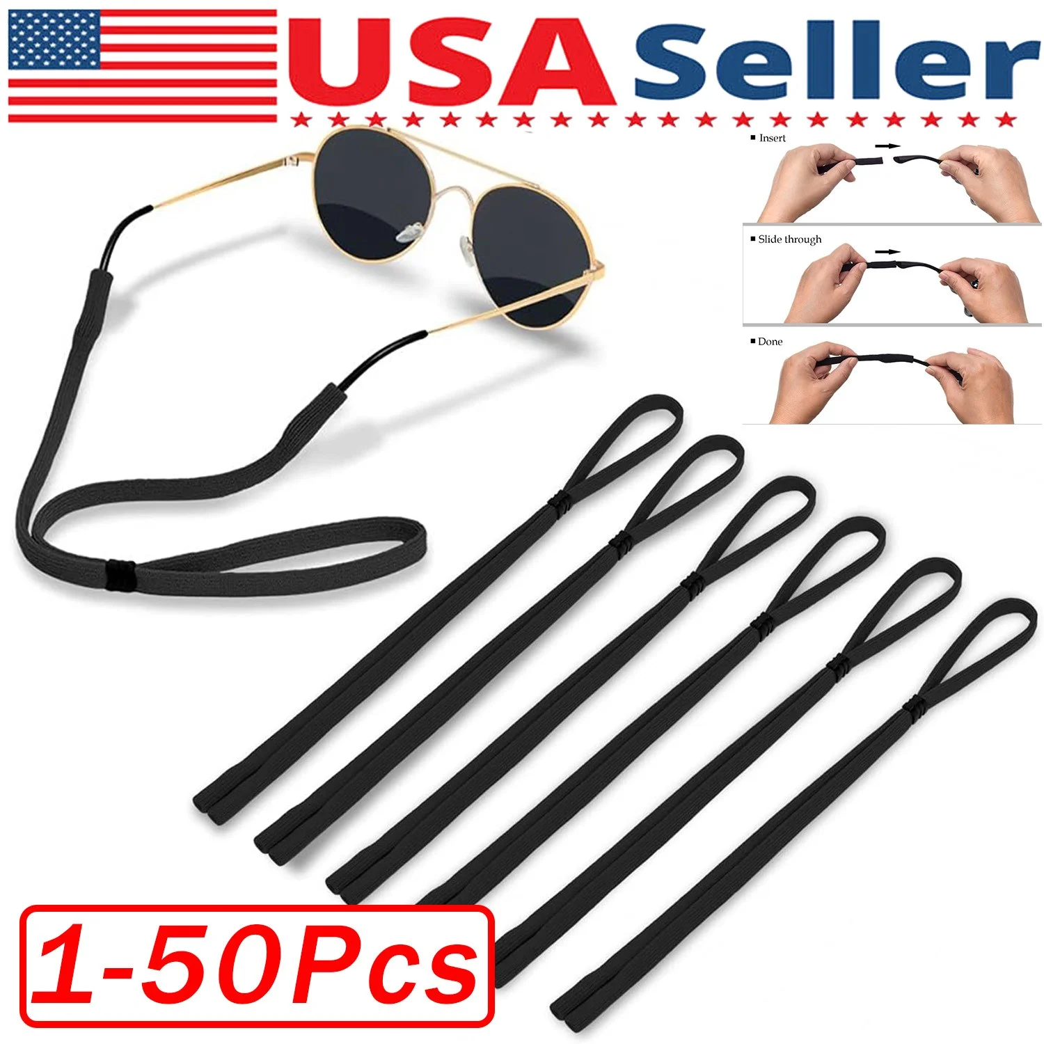 1~3 Sport Sunglass Neck Strap Eyeglass Read Glasses Neck Cord Lanyard Holder 3